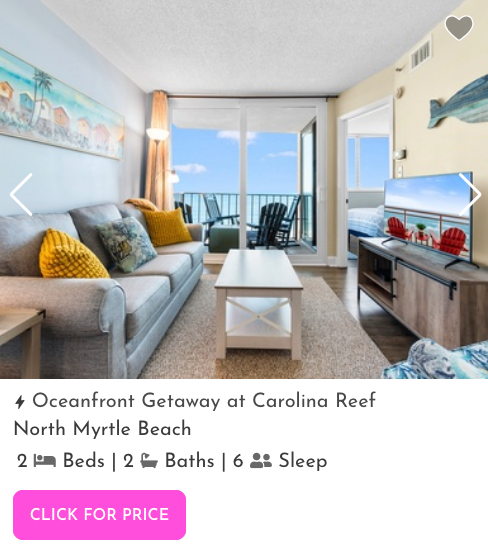 Carolina Reef Oceanfront MyBeach Rentals